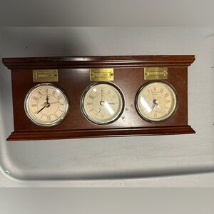 Bombay 3 Time Zone Clock